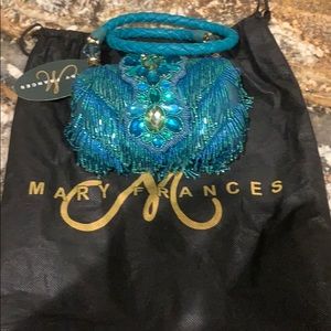 Mary Frances Retired Electra Blue Beaded Bag